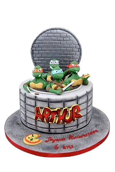 Gâteau Tortues Ninja